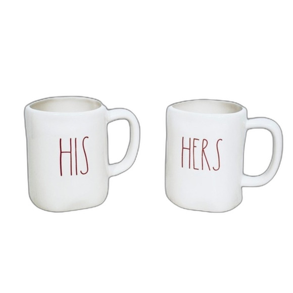 Rae Dunn His and Hers Mug Set - Picture 1 of 3